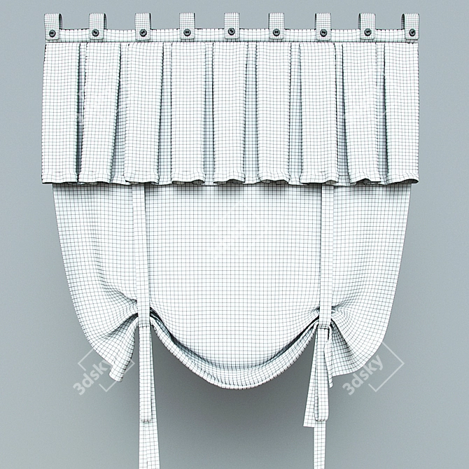 Country Charm Drapes 3D model image 3