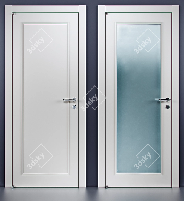 Elegant Barausse Doors for Stylish Interiors 3D model image 2