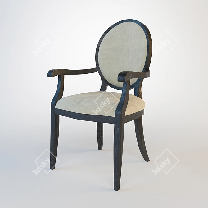 Photo-inspired Chair: Striking Design 3D model image 1