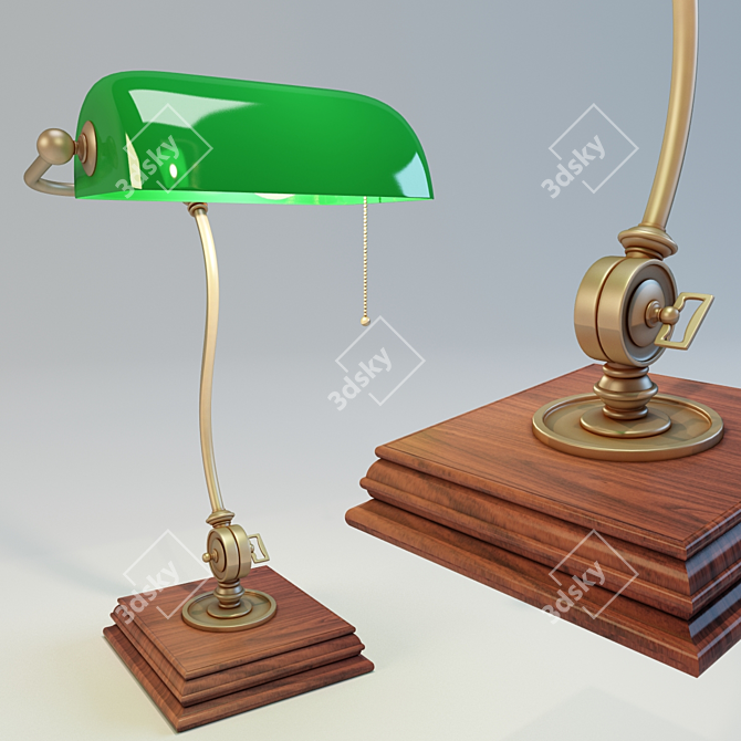 Timeless Elegance: Custom Classic Table Lamp 3D model image 1