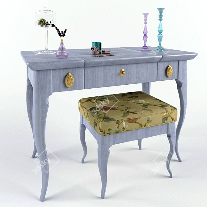 Gina Vanity Table: Elegant & Functional 3D model image 3