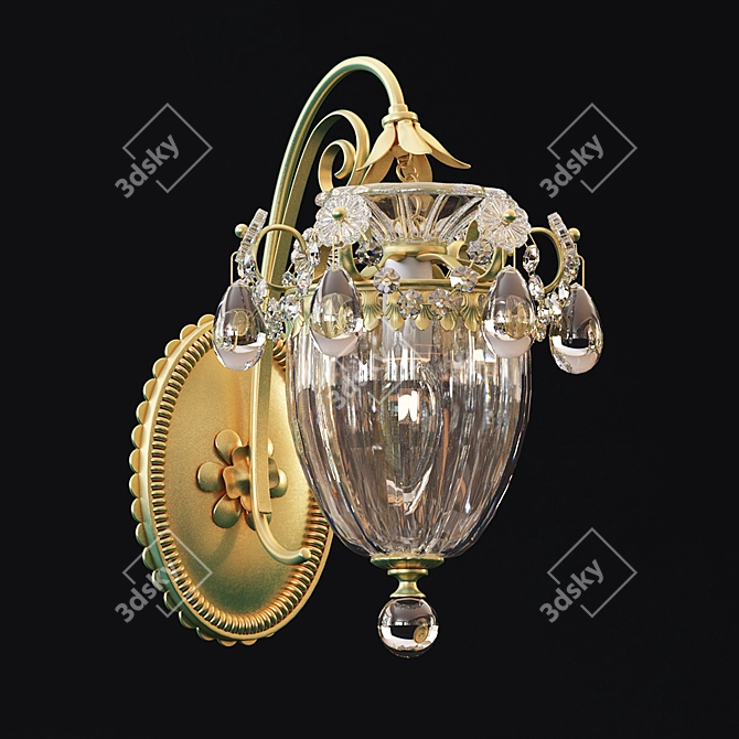 Schonbek Bagatelle Wall Sconce: Classic Elegance in Lighting 3D model image 1