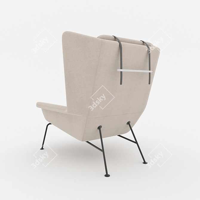 Modern Comfort: BoConcept's Hamilton Armchair 3D model image 2