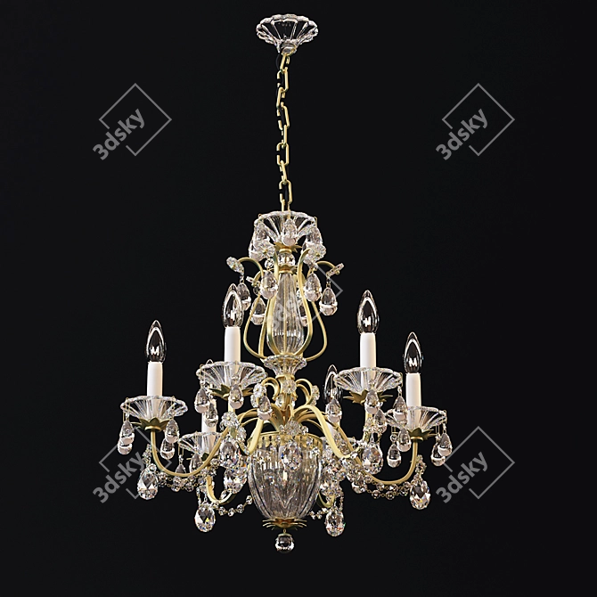 Elegant Schonbek Bagatelle Chandelier 3D model image 1