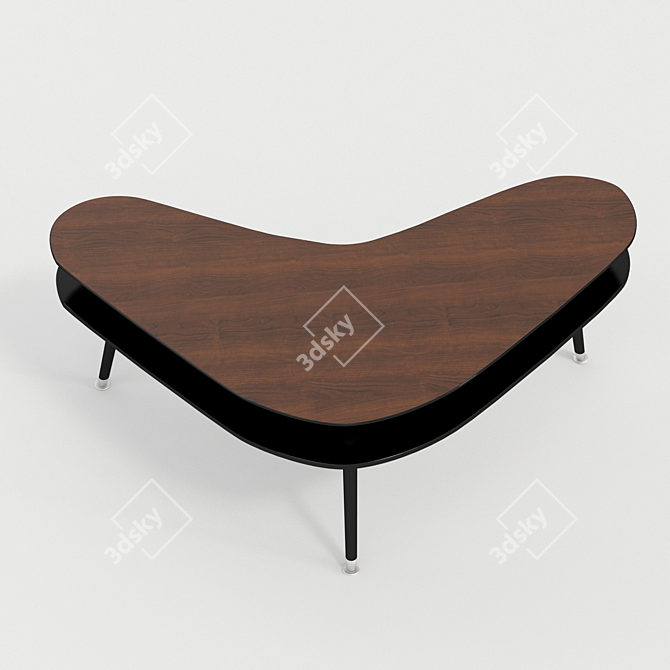 Woodi Bumerang Coffee Table 3D model image 2