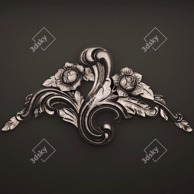 Decorative Molding for Elegant Interiors 3D model image 1