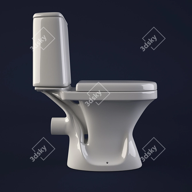 Jika Era: Modern Toilet Design 3D model image 2