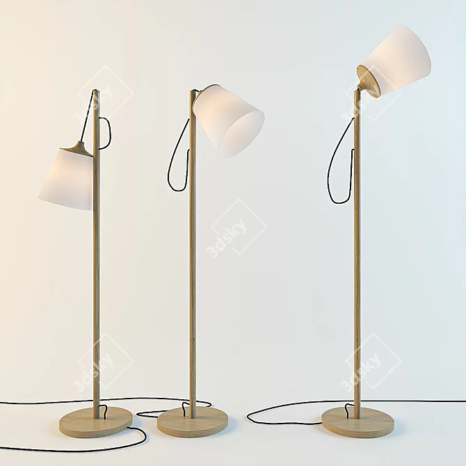 Muuto PULL Nordic Playful Lamp 3D model image 2