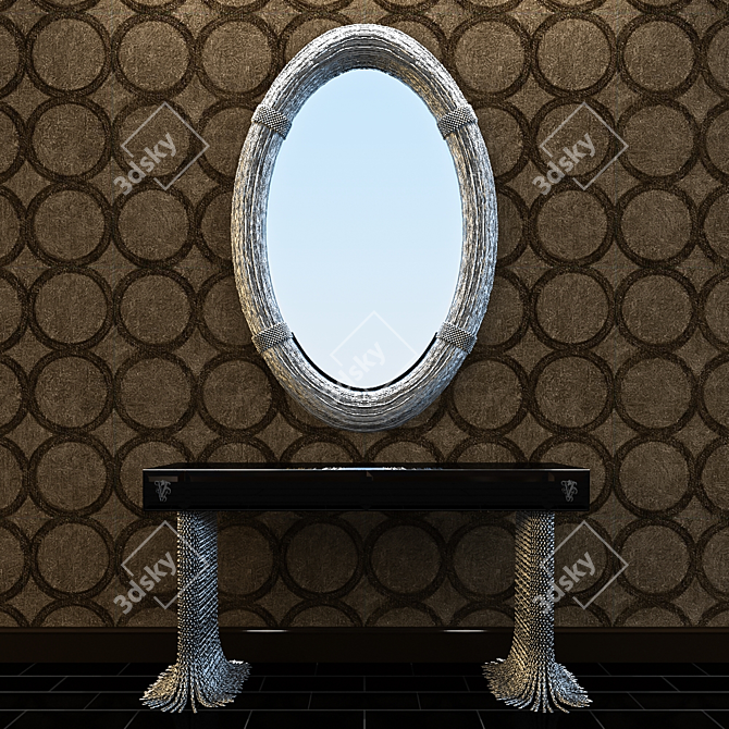 Fouquet Console with Mirror 3D model image 1