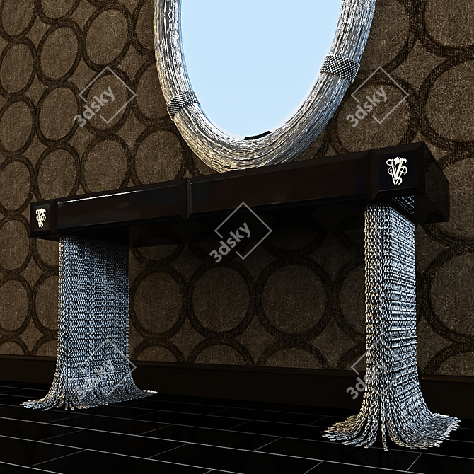 Fouquet Console with Mirror 3D model image 3