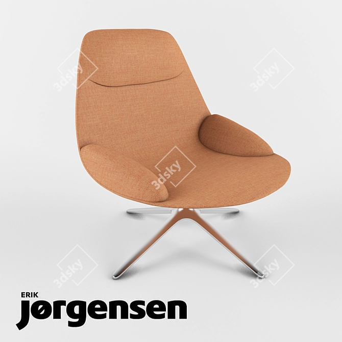 Elegant EJ 10 Uma Chair 3D model image 1