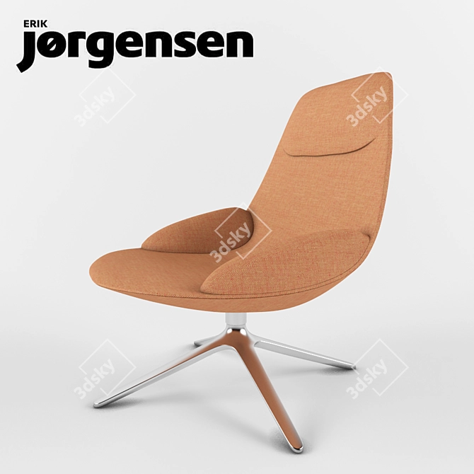 Elegant EJ 10 Uma Chair 3D model image 2