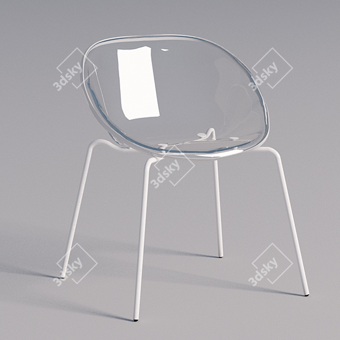 Elegant Calligaris Bloom Armchair 3D model image 1