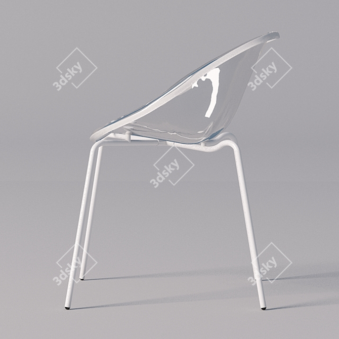 Elegant Calligaris Bloom Armchair 3D model image 2