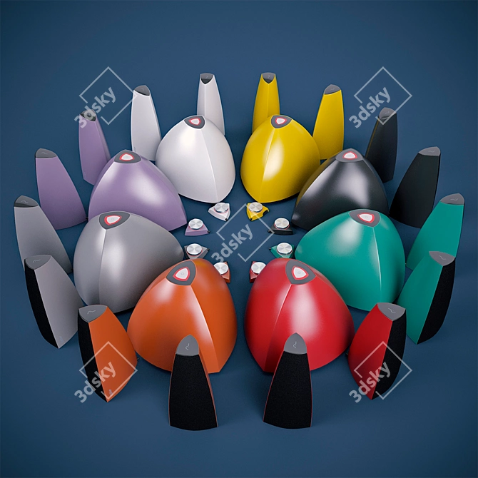 Edifier E3350: Powerful Speakers with Customizable Color 3D model image 3