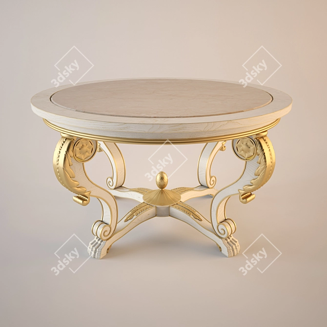 Elegant AMD Table 3D model image 1