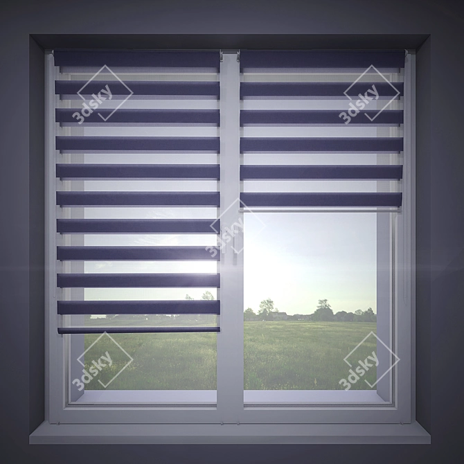 Day & Night Blinds: Adjustable Lighting & Privacy 3D model image 2