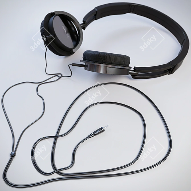Ultimate Sound Experience: Philips Headphones 3D model image 2