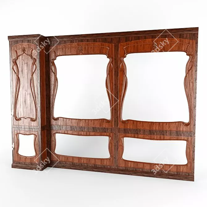 Italian Luxury Boiserie 3D model image 1