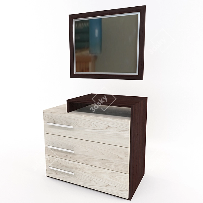 Title: Timeless Elegance: Classical Komod 3D model image 1