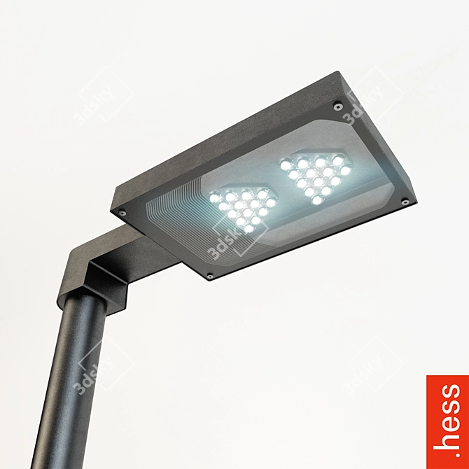 York Outdoor Lamp (Pole) 3D model image 1
