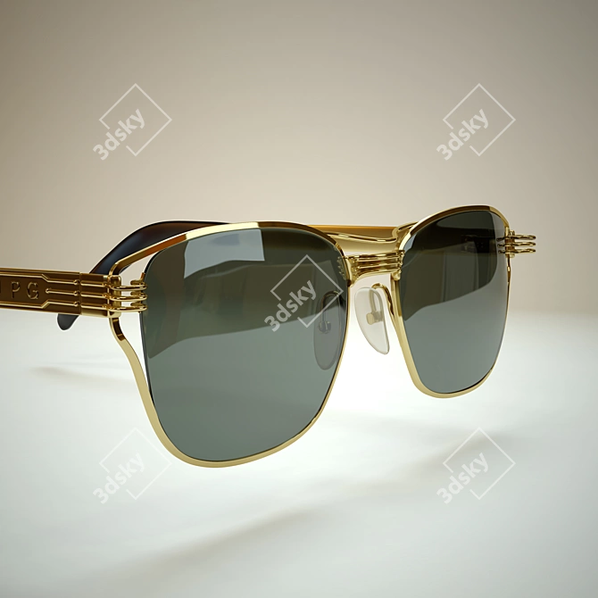 Sleek Modo Glasses 3D model image 2