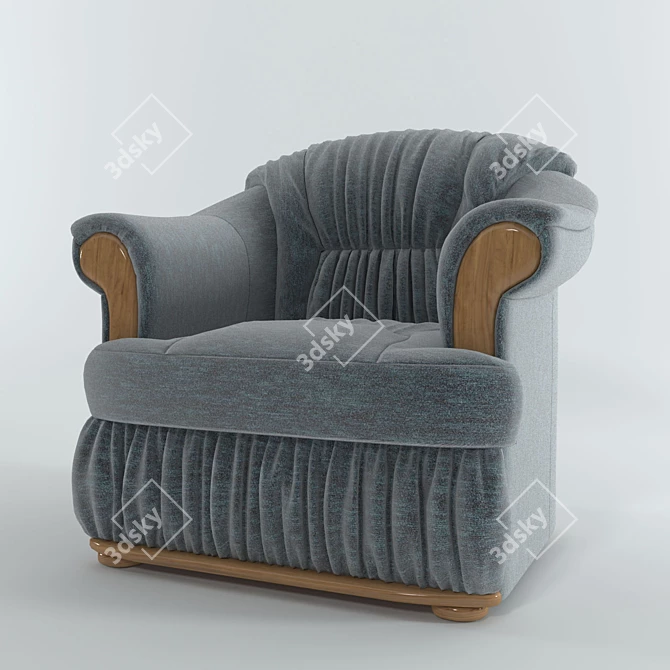  Ultimate Relaxation: Oasis Armchair 3D model image 1