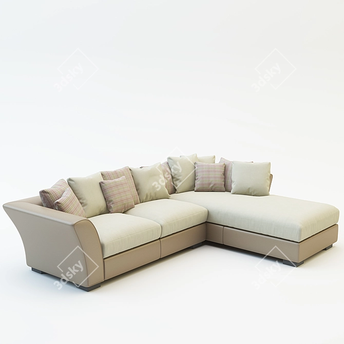 Romantic NAVONA Corner Sofa 3D model image 3