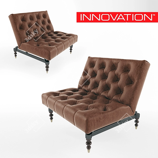 Transforming Old School Armchair 3D model image 1