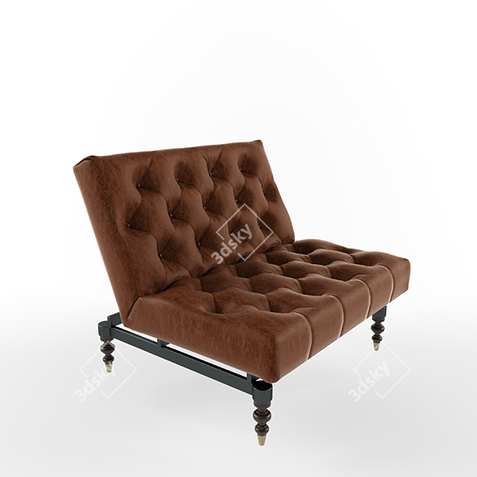 Transforming Old School Armchair 3D model image 2