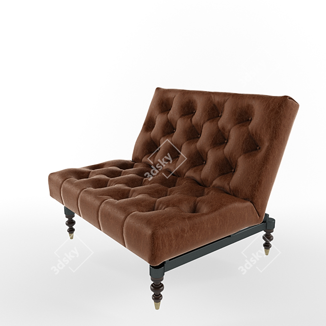 Transforming Old School Armchair 3D model image 3