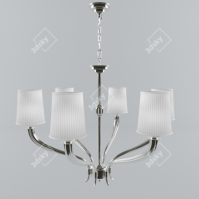 Elegant Mayflower Chandelier 3D model image 1