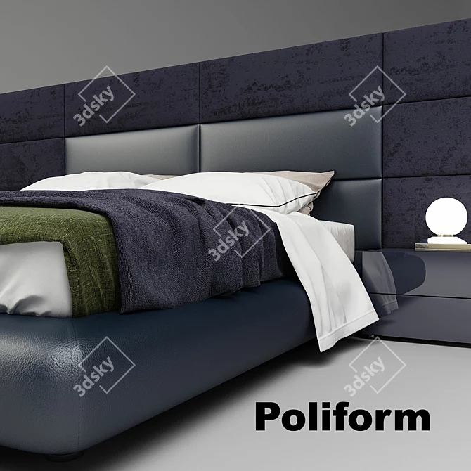 Luxury Dream Bed by Poliform 3D model image 3