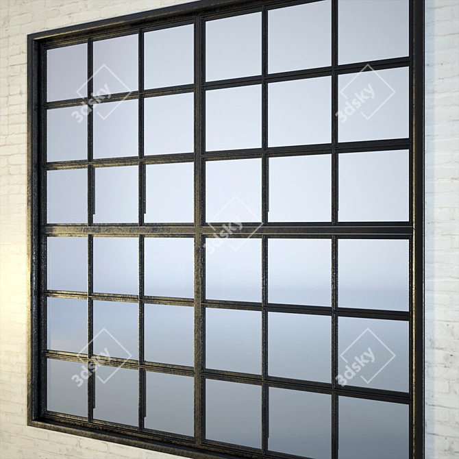 Modern Industrial Factory Windows 3D model image 3