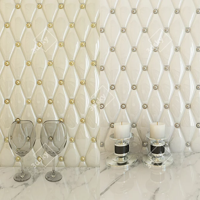 Adex Rombos Tile Series - 9 Varieties 3D model image 3