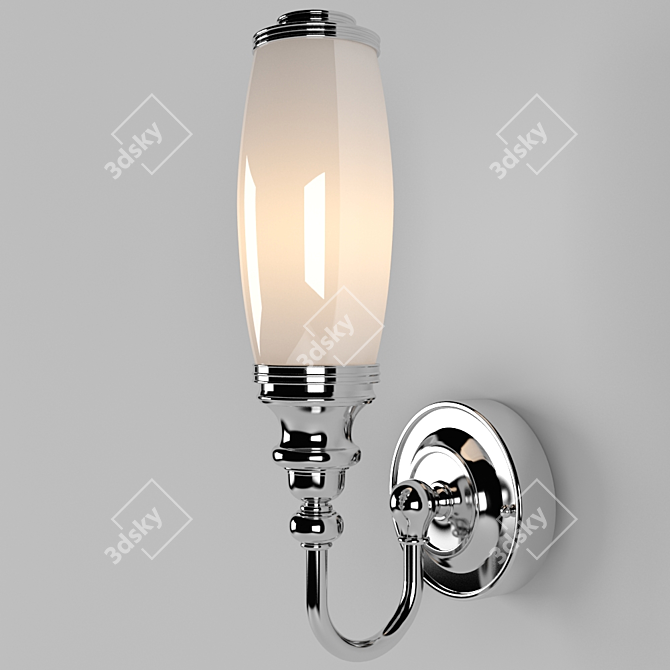 Burlington Chrome Ornate Light 3D model image 1