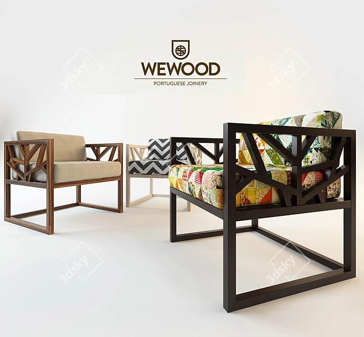 Title: Stylish TreeChair by WeWood 3D model image 1