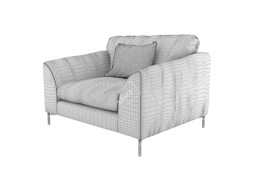 Title: Sits Klara: Stylish 3D Chair 3D model image 3