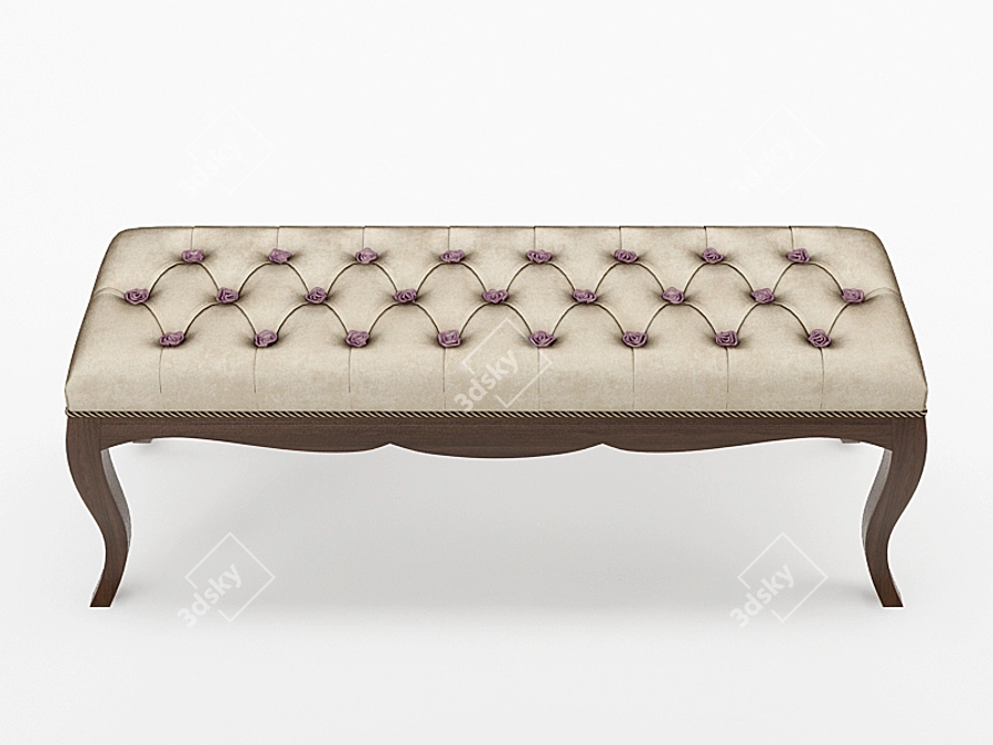 Elegant Pregno Bench H6TR 3D model image 2