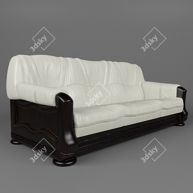 Aneta Leather Sofas 3D model image 1