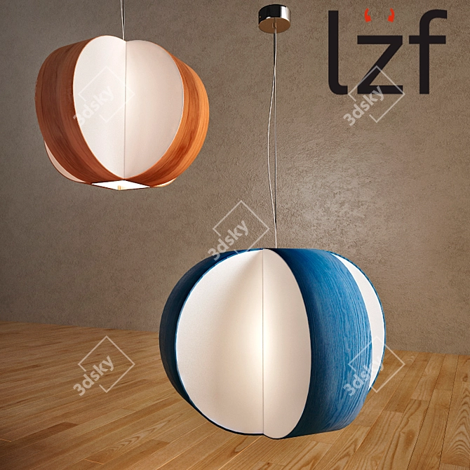 LZF Carambola Pendant Light: Modern Elegance for your space 3D model image 1