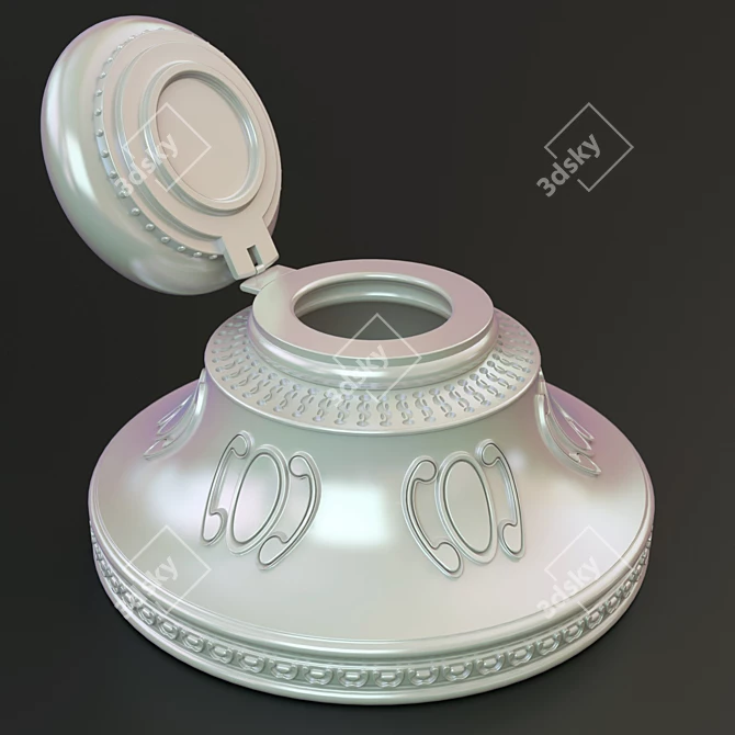 Elegant Pen and Ink Set 3D model image 2