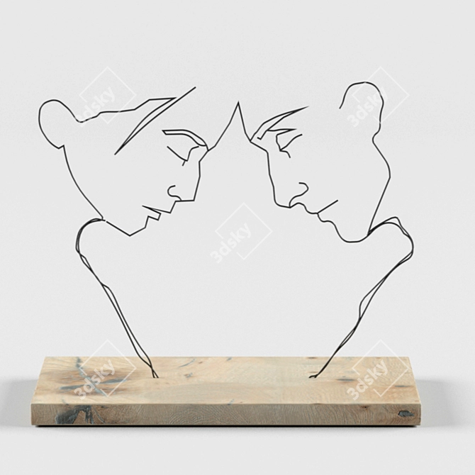 Ethereal Bedroom Sculpture 3D model image 1