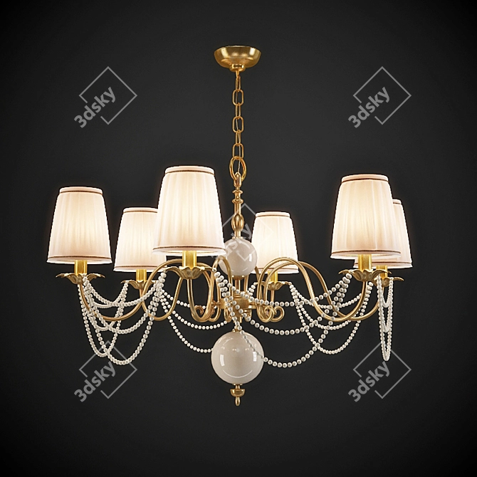 Italian IL Paralume Marina Chandelier, 1794/CH6 3D model image 1