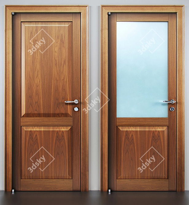 Elegant Barausse Doors: Tiziano Collection 3D model image 2