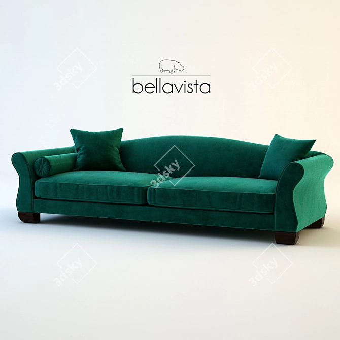 Bellavista Nonnalisa: Elegant and Comfortable Divan 3D model image 2