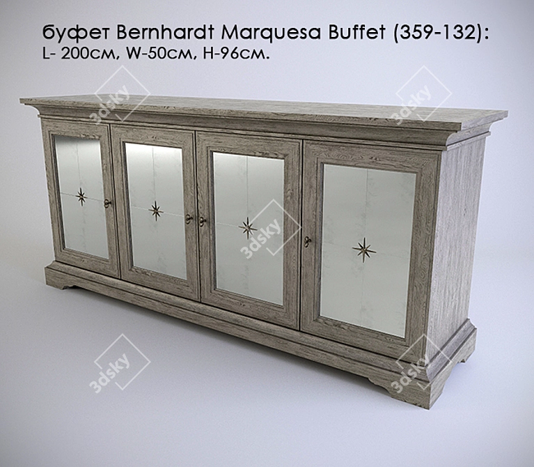 Bernhardt Marquesa Buffet - Elegant and Functional 3D model image 1