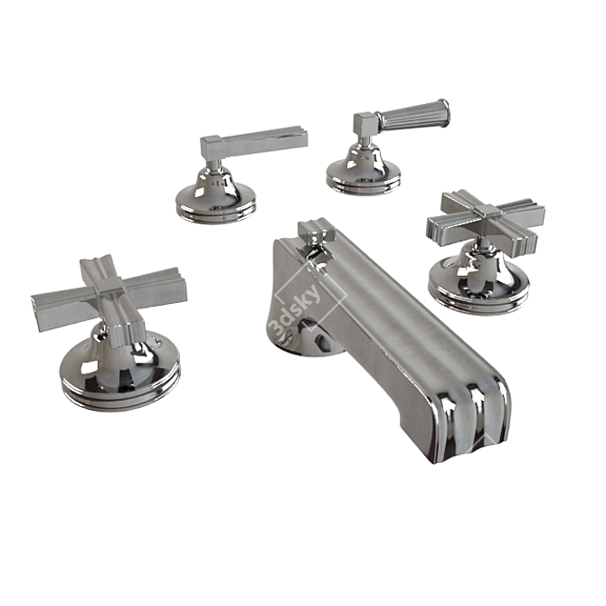Waterworks Boulevard: Stylish Faucet 3D model image 1