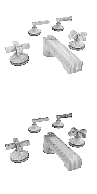 Waterworks Boulevard: Stylish Faucet 3D model image 3