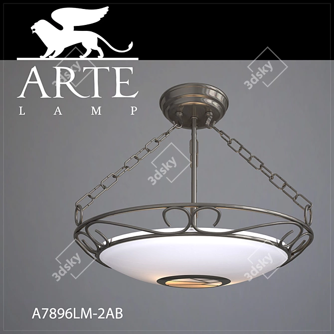 Elegant ARTE LAMP Suspension Pendant 3D model image 1